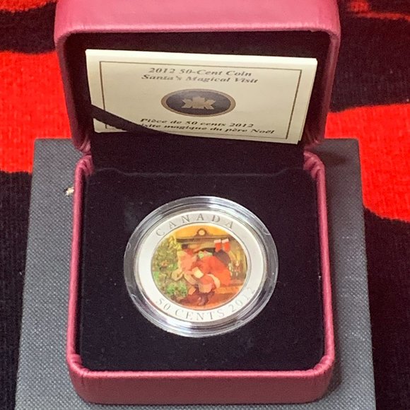 2012 Canada 50 -Cent Coin. Santa's Magical Visit. Like New Condition. - Picture 1 of 7